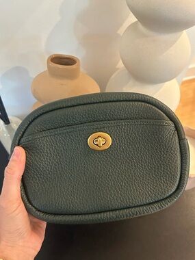 Coach Olive Green pouch / bag - missing strap